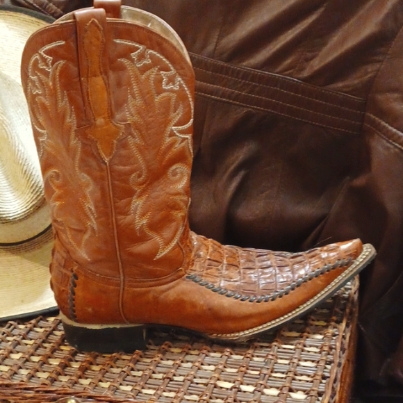 BOTAS AGUILA REAL Exotic Alligators Cowboy Boots - Picture 11 of 14